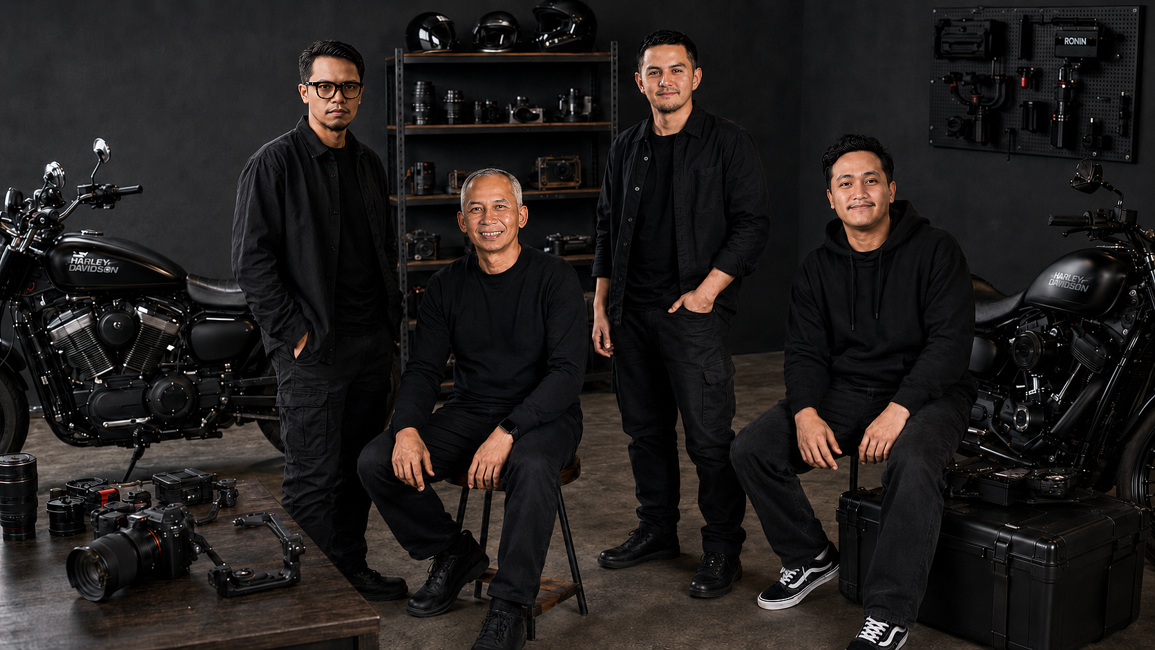 SHL Creative Production team in studio